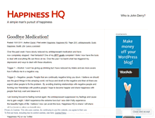 Tablet Screenshot of happinesshq.wordpress.com