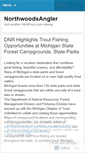 Mobile Screenshot of northwoodsangler.wordpress.com