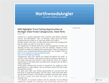 Tablet Screenshot of northwoodsangler.wordpress.com