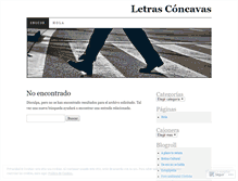 Tablet Screenshot of letrasconcavas.wordpress.com