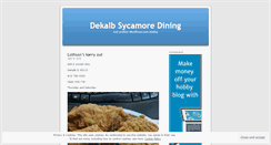 Desktop Screenshot of diningindekalb.wordpress.com