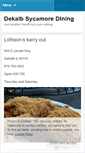 Mobile Screenshot of diningindekalb.wordpress.com