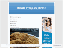 Tablet Screenshot of diningindekalb.wordpress.com