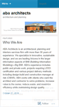 Mobile Screenshot of abaarchitects.wordpress.com