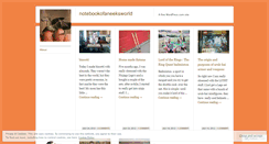 Desktop Screenshot of notebookofaneeksworld.wordpress.com