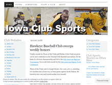 Tablet Screenshot of iowaclubsports.wordpress.com