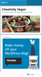 Mobile Screenshot of cheerfullyvegan.wordpress.com