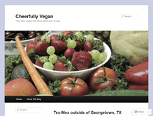 Tablet Screenshot of cheerfullyvegan.wordpress.com