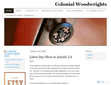 Tablet Screenshot of colonialwoodwrights.wordpress.com