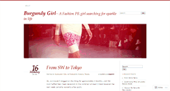 Desktop Screenshot of burgundygirl.wordpress.com