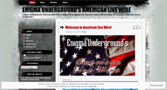 Desktop Screenshot of enigmaunderground.wordpress.com