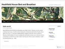 Tablet Screenshot of heathfieldhousebnb.wordpress.com