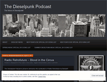 Tablet Screenshot of dieselpoweredpodcast.wordpress.com