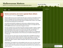 Tablet Screenshot of malleswarammatters.wordpress.com