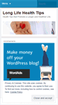 Mobile Screenshot of longlifetips.wordpress.com