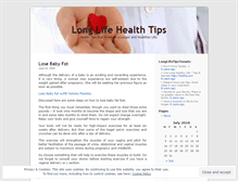 Tablet Screenshot of longlifetips.wordpress.com