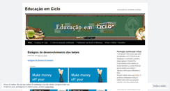 Desktop Screenshot of educacaoemciclo.wordpress.com