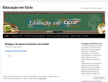 Tablet Screenshot of educacaoemciclo.wordpress.com