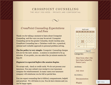 Tablet Screenshot of crosspointchristiancounseling.wordpress.com