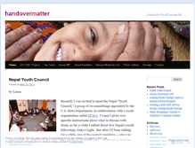 Tablet Screenshot of handovermatter.wordpress.com
