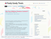 Tablet Screenshot of foodygoodytreats.wordpress.com
