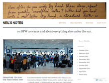 Tablet Screenshot of neilsnotes.wordpress.com