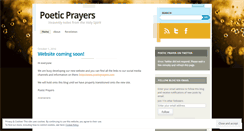 Desktop Screenshot of poeticprayer.wordpress.com
