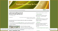 Desktop Screenshot of naturtextilien.wordpress.com