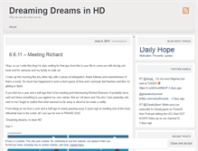 Tablet Screenshot of dreamingdreamsinhd.wordpress.com