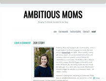 Tablet Screenshot of ambitiousmoms.wordpress.com