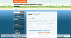Desktop Screenshot of financialhoroscope2012.wordpress.com