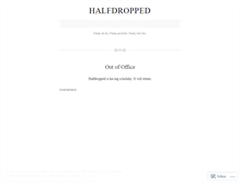 Tablet Screenshot of halfdropped.wordpress.com