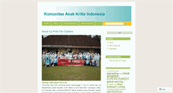 Desktop Screenshot of anakkritis.wordpress.com