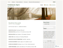 Tablet Screenshot of cinefilosaqui.wordpress.com