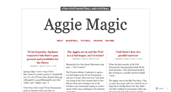 Desktop Screenshot of aggiemagic.wordpress.com