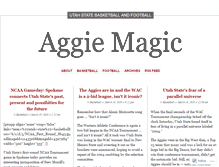 Tablet Screenshot of aggiemagic.wordpress.com