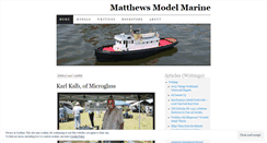 Desktop Screenshot of matthewsmodelmarine.wordpress.com