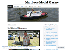 Tablet Screenshot of matthewsmodelmarine.wordpress.com