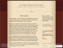 Tablet Screenshot of inthenightkitchen.wordpress.com
