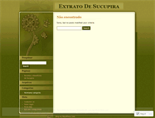 Tablet Screenshot of extratodesucupira.wordpress.com