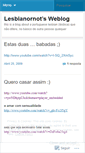 Mobile Screenshot of lesbianornot.wordpress.com