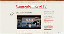 Desktop Screenshot of cannonballread4.wordpress.com