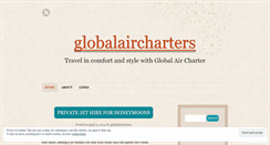 Desktop Screenshot of globalaircharters.wordpress.com