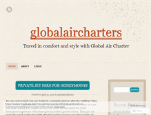 Tablet Screenshot of globalaircharters.wordpress.com