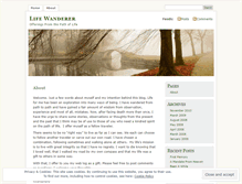 Tablet Screenshot of lifewanderer.wordpress.com