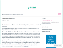 Tablet Screenshot of jainasblog.wordpress.com