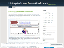 Tablet Screenshot of genderwahnblacklist.wordpress.com