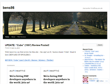 Tablet Screenshot of bens86.wordpress.com