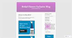 Desktop Screenshot of bridalflowersexclusive.wordpress.com