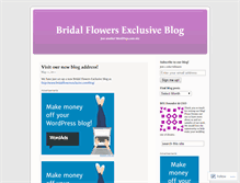 Tablet Screenshot of bridalflowersexclusive.wordpress.com